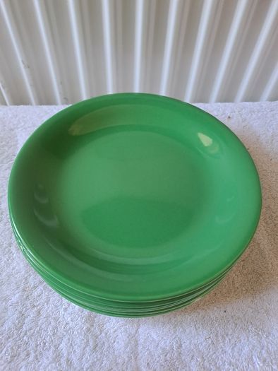 Vintage green John Tams plates