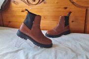 Tommy jeans warm lined chelsea boots Size 5 eu 38 rich brown leather in excellent condition