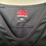 Mens CANTERBURY VAPODRI rugby shirt jersey training Size 2XL extra large black and white Image 4