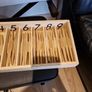 Montesorri Spindle Sticks in wooden box 0-9 barely used Image 4