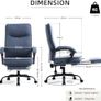 Ergonomic Office Chair with Footrest Heavy Duty Fabric Adjustable Height Image 2