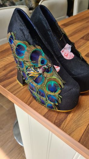 Irregular Choice Peacock Shoes Size US 5.5/ 3.5 UK/Ireland