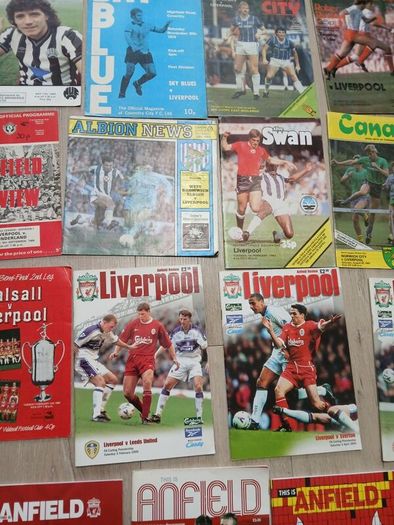 football program lot all Liverpool fc related