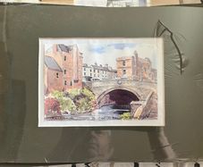 Baggot Street Bridge, Dublin - Mounted art print