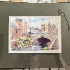 Baggot Street Bridge, Dublin - Mounted art print