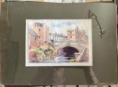 Baggot Street Bridge, Dublin - Mounted art print