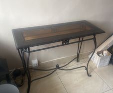 hall table and matching mirror
