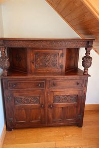 antique solid mahogany unit