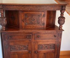 antique solid mahogany unit