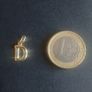Solid 14 carat gold letter D initial charm pendant Image 2