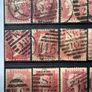 Great Britain 1858 One Penny Red 1d Lot of 21 stamps Image 2
