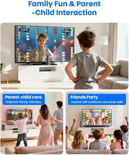 Motion Sensor TV Game Console for Kids: Play Retro and Modern Games on TV - Plug & Play Video Gaming System for Indoor Exercise Sports & Family Fun - Gift for Boys & Girls Ages 6+