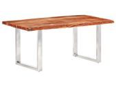 Dining Table with Live Edges Solid Acacia Wood 200 cm 6 cm