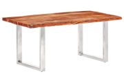 Dining Table with Live Edges Solid Acacia Wood 200 cm 6 cm