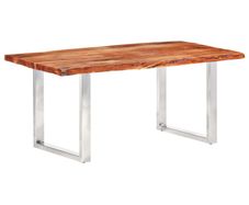 Dining Table with Live Edges Solid Acacia Wood 200 cm 6 cm