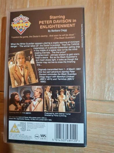 Doctor Who Enlightenment VHS in very good condition