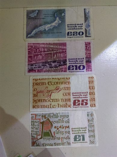 Ireland  B Series Banknote Set