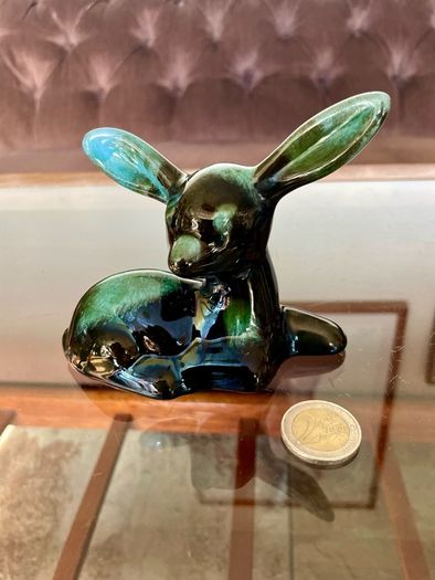 Vintage Blue Mountain Pottery Deer Fawn Figurine Canadian BMP Pottery Mid Century Animal Decor
