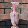 Franz Welz Bohemian Spatter Ware Art Glass Vase Image 4