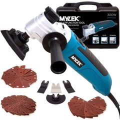 Oscillating Multi Tool 300W Oscillating Electric Corded Multi tools 6 Speed, Quick Blade Change - Detail Sander, Multi-Tool Cuts Metal, Plastic, Wood, 48 Piece Accessory Kit - Carry Case (FREE POSTAGE)