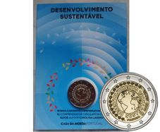 Portugal 2 Euro Base Metals Brilliant Uncirculated Coin 2025 - A Plan for the Future - Sustainable Development