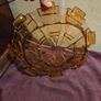 Large Art Deco Amber Glass Bowl Image 9
