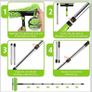 3M Window Cleaning Equipment with 400ML Window Cleaner, 2 in 1 Window Cleaning Kit with Window Squeegee and Microfiber Cloth for Indoor/Outdoor High Window Image 3