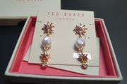 NEW Ted Baker gold color Earrings Beatifull and Luxury looking RRP 50 euro NEW &amp; BOXED