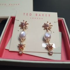 NEW Ted Baker gold color Earrings Beatifull and Luxury looking RRP 50 euro NEW & BOXED