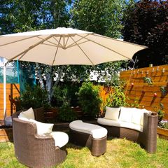 Rattan garden furniture day bed sofa