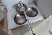 three section silver metaled dish