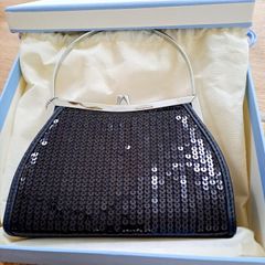 Newbridge black evening bag in box.