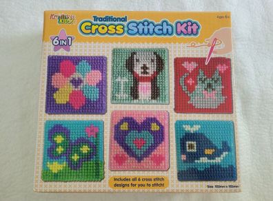 Kids 6-in-1 Cross Stitch Kit