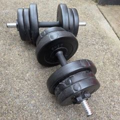 2 x 10kG dumbbells