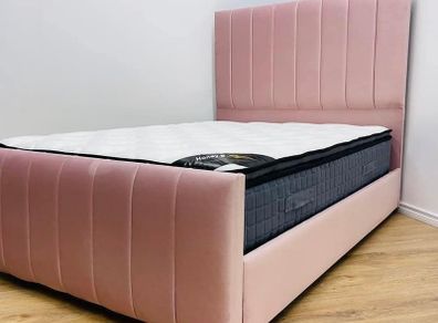 Double & King Size Bed Frame With Mattress Opt
