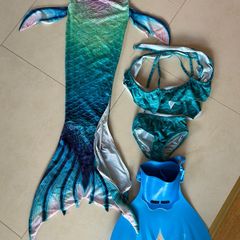 Girls mermaid swimsuit costume