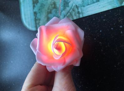 Pink rose  string lights