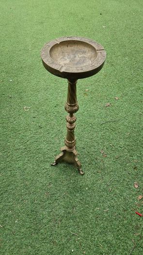 Sold Brass Cigar Ashtray Tall