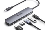 USB C Hub, 5-in-1 USB Hub for Laptops, 4K HDMI Multiport Adapter with 90W Max Power Delivery, USBC &amp; USBA Data Ports USB C Dongle, Compact for MacBook, Dell, and More