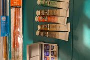 Daler-Rowney oil and watercolour paint set with brushes