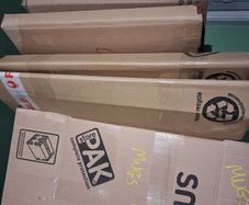 cardboard boxes