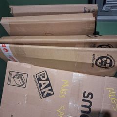 cardboard boxes