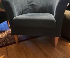 2 Matching Blue Bucket Chairs