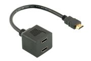 HDMI Male to 2X HDMI Female Y Splitter Switch Adapter Connector TV Laptop Cable