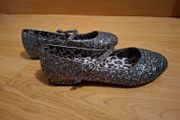 Girls grey sequin grey ballet next shoes
