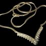 Vintage 18ct Yellow Gold Diamond Necklace Image 8