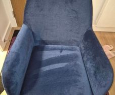 Blue Velvet Accent Armchair