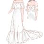 Wedding dress - Bohemian style, off shoulder, lace Image 4