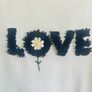 Angel & Rocket Girls White Puff Sleeve "LOVE" Top Age 13-14 Image 2