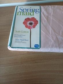 New Spring Maid Soft Cotton Bedding Single Pink Sheet